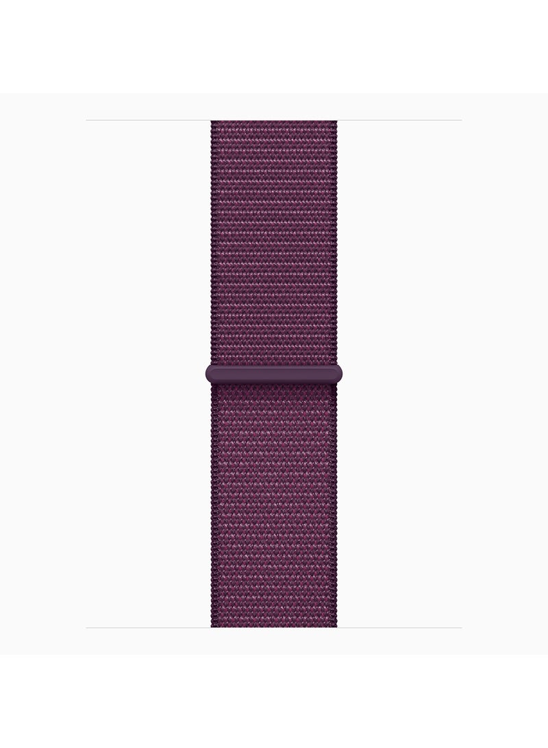 أبل Watch Series 10 GPS + Cellular 42mm Rose Gold Aluminium Case With Plum Sport Loop  - Image 3
