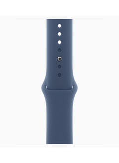 Apple Watch Series 10 GPS + Cellular 46mm Silver Aluminium Case With Denim Sport Band  - Image 3