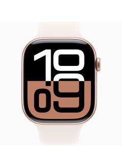 Apple Watch Series 10 GPS + Cellular 46mm Rose Gold Aluminium Case With Light Blush Sport Band  - Image 2