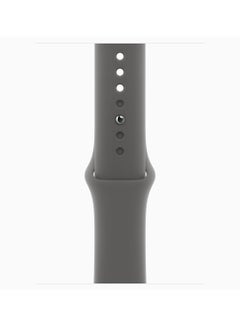 Apple Watch Series 10 GPS + Cellular 46mm Natural Titanium Case With Stone Grey Sport Band  - Image 3