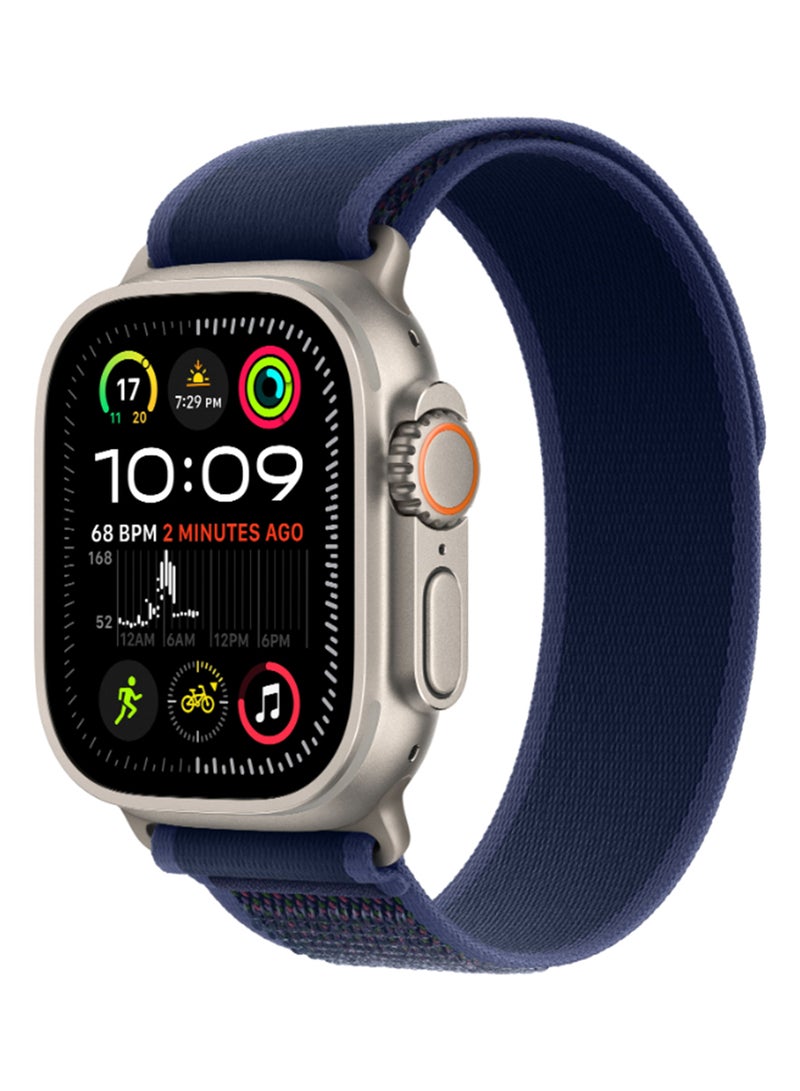 Watch Ultra 2 (2024) GPS + Cellular 49mm Natural Titanium Case With Blue Trail Loop - S/M - pnsku/N70108597V/45/_/1725953609/541ae535-3833-4715-8798-c2fa92b5cf03