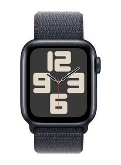 Apple Watch SE (2024) GPS 40mm Midnight Aluminium Case With Ink Sport Loop  - Image 2