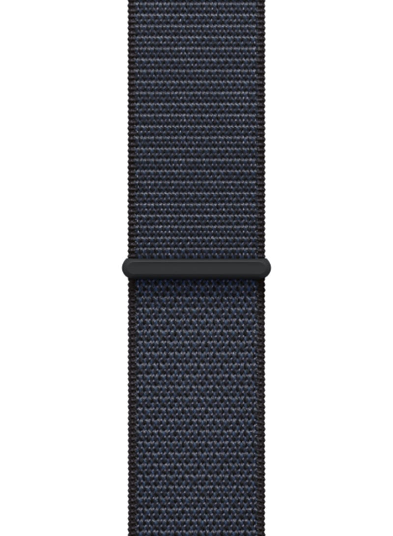 Apple - Watch SE (2024) GPS 40mm Midnight Aluminium Case With Ink Sport Loop - Image 1