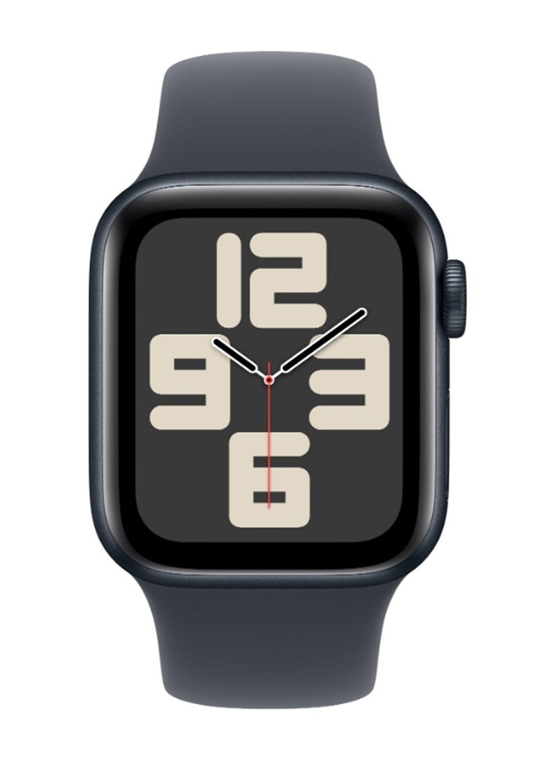 Apple Watch SE (2024) GPS 40mm Midnight Aluminium Case With Midnight Sport Band - Image 2