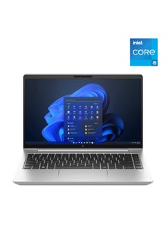 HP EliteBook 640 G10 (Upgraded Version) Laptop With 14-Inch FHD IPS Display,Core i5-1335U Processor/16GB RAM/512GB SSD/Windows 11 Pro/8A5A8EA#BH5 English Pike Silver Aluminum  - Image 1
