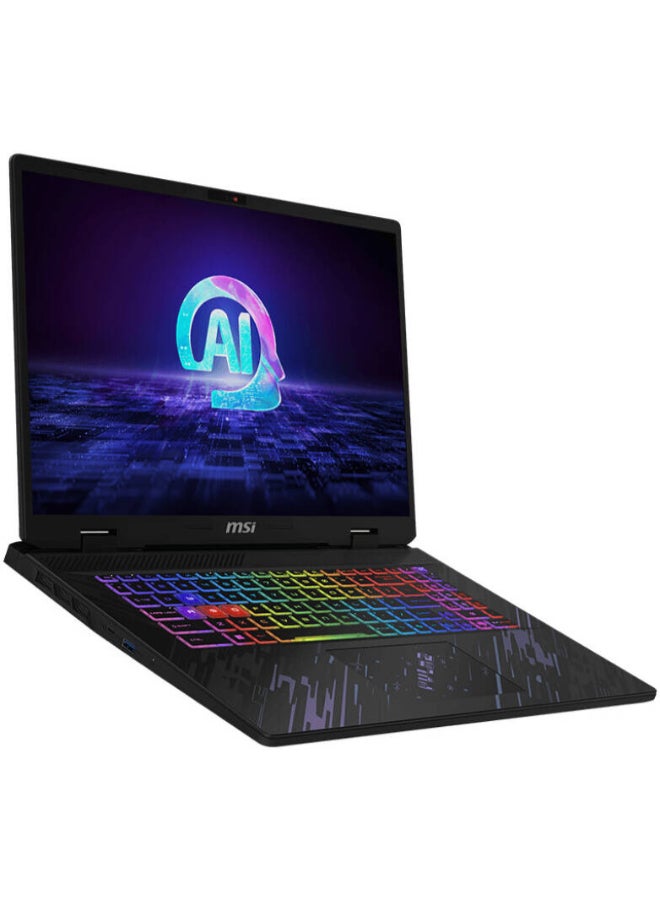 MSI PULSE 17 Laptop With 17-Inch QHD+ Display,Core ULTRA 9 185H Processor/32GB RAM/1TB SSD/8GB Nvidia GeForce RTX 4070 Graphics/Windows 11/9S7-17T311-052 English/Arabic Black  - Image 1