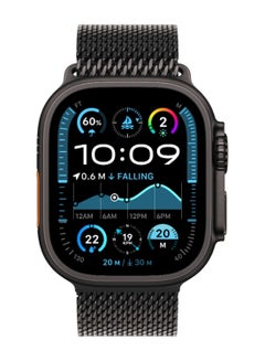 Apple Watch Ultra 2 (2024) GPS + Cellular 49mm Black Titanium Case With Black Titanium Milanese Loop - L  - Image 2