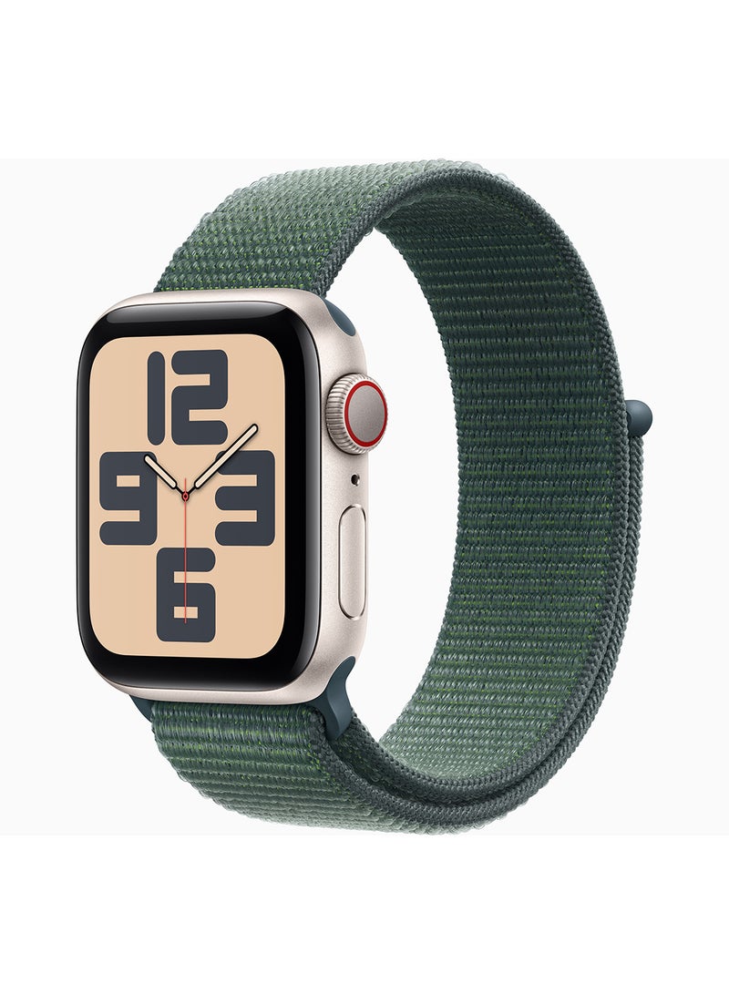 Watch SE (2024) GPS 40mm Starlight Aluminium Case With Lake Green Sport Loop - pnsku/N70108652V/45/_/1725955658/82cb87f0-d2d5-43e0-ac7f-8e8ddbd464ed