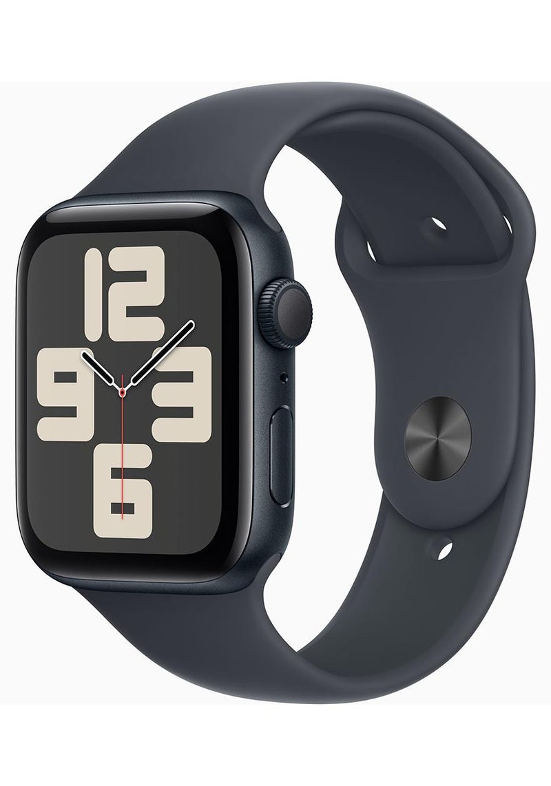 Apple Watch SE (2024) GPS 44mm Midnight Aluminium Case With Midnight Sport Band - Image 1
