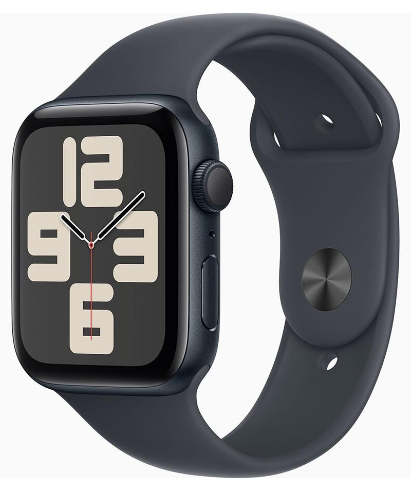 Apple Watch SE (2024) GPS 44mm Midnight Aluminium Case With Midnight Sport Band - Image 1