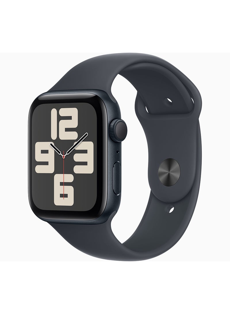 Apple Watch SE (2024) GPS 44mm Midnight Aluminium Case With Midnight Sport Band - Image 1