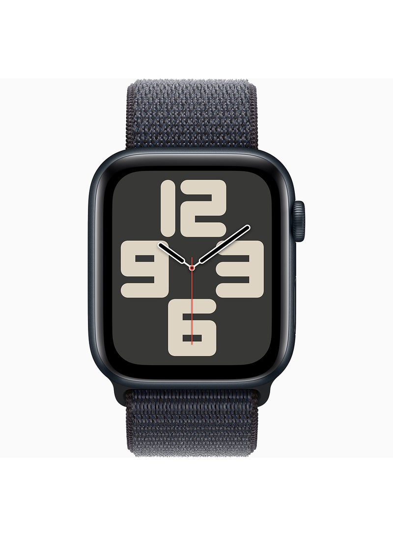 Watch SE (2024) GPS 44mm Midnight Aluminium Case With Ink Sport Loop - pnsku/N70108654V/45/_/1725955673/b359940f-7a1d-486b-9e53-081e74f80633
