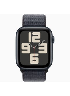 Apple Watch SE (2024) GPS 44mm Midnight Aluminium Case With Ink Sport Loop  - Image 2