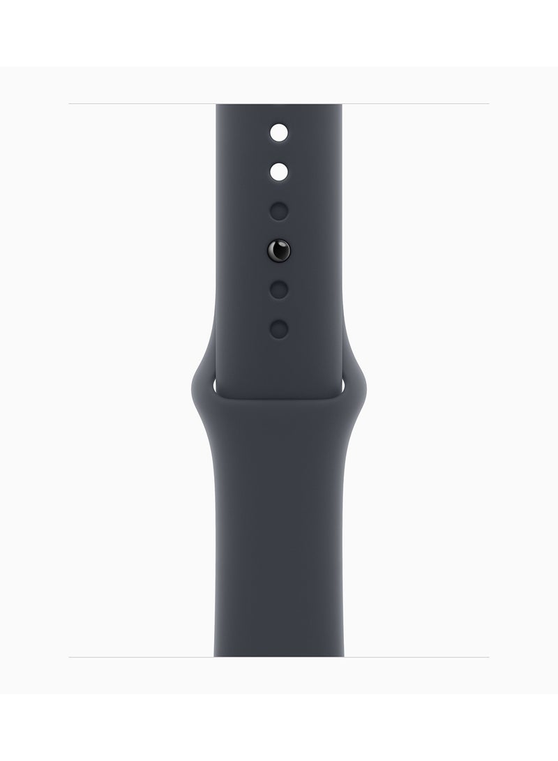 Apple - Watch SE (2024) GPS + Cellular 40mm Midnight Aluminium Case With Midnight Sport Band - Image 1