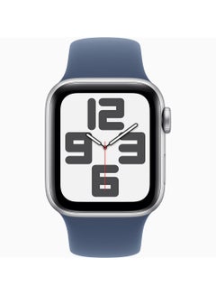 Apple Watch SE (2024) GPS + Cellular 40mm Silver Aluminium Case With Denim Sport Band  - Image 2