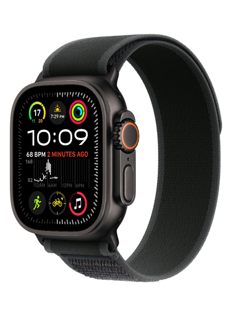 Watch Ultra 2 (2024) GPS + Cellular 49mm Black Titanium Case With Black Trail Loop - M/L - pnsku/N70108664V/45/_/1725954838/a4432c6f-6535-4d92-b5cd-5a88dc2fe992