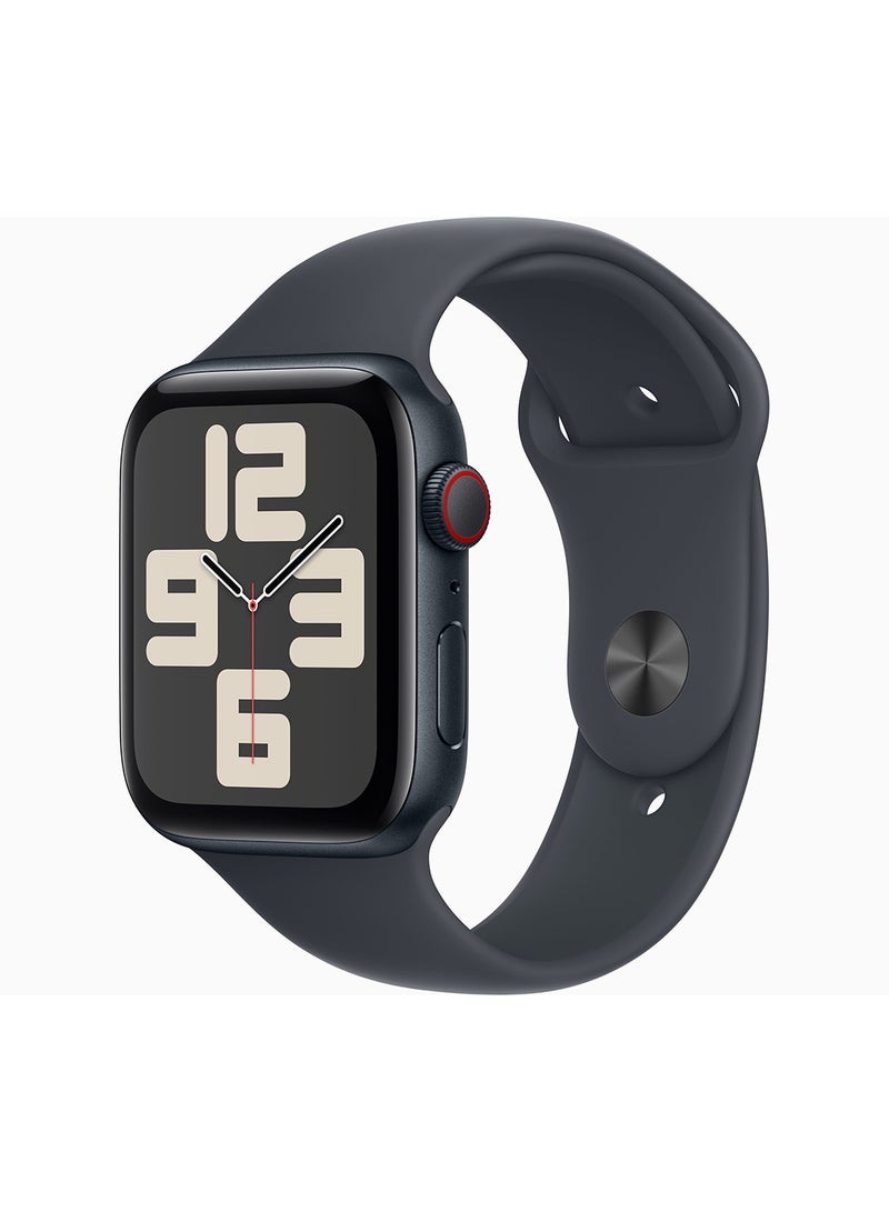 Apple Watch SE (2024) GPS + Cellular 44mm Midnight Aluminium Case With Midnight Sport Band  - Image 1