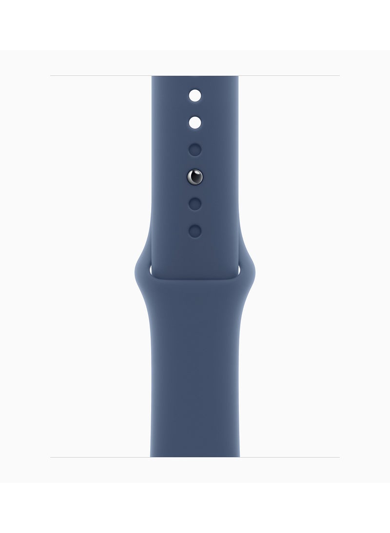 Apple Watch SE (2024) GPS + Cellular 44mm Silver Aluminium Case With Denim Sport Band  - Image 3