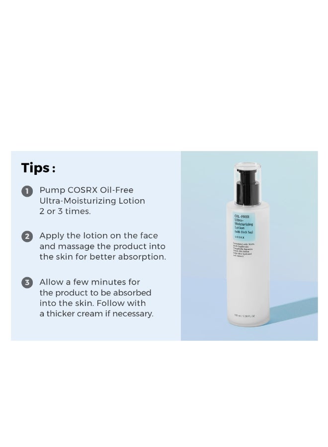 Oil Free Ultra Moisturizing Lotion (With Birch Sap)