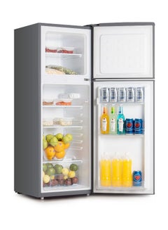 Bompani 138L Gross / 132L Net Capacity Double Door Refrigerator, Manual Defrost, Mechanical Control with Inside Condenser, Energy Efficient, Inox Finish, Compact, R600a Refrigerant 310.25 kW BRF180SDN Inox  - Image 2