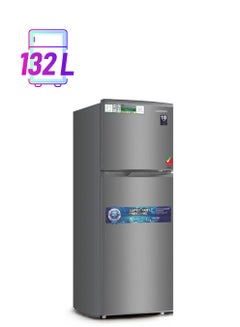Bompani 138L Gross / 132L Net Capacity Double Door Refrigerator, Manual Defrost, Mechanical Control with Inside Condenser, Energy Efficient, Inox Finish, Compact, R600a Refrigerant 310.25 kW BRF180SDN Inox  - Image 1