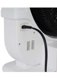 KRYPTON 12" Box Fan High Performance with 2-Speed Controls and 5 Leaf Blades, LED Night Light/ Efficient Cooling And Wind, 2 Years Warranty KNF6580 Black/White  - Image 5