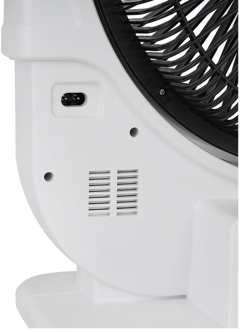 KRYPTON - 12" Box Fan High Performance with 2-Speed Controls and 5 Leaf Blades, LED Night Light/ Efficient Cooling And Wind, 2 Years Warranty KNF6580 Black/White - Image 1