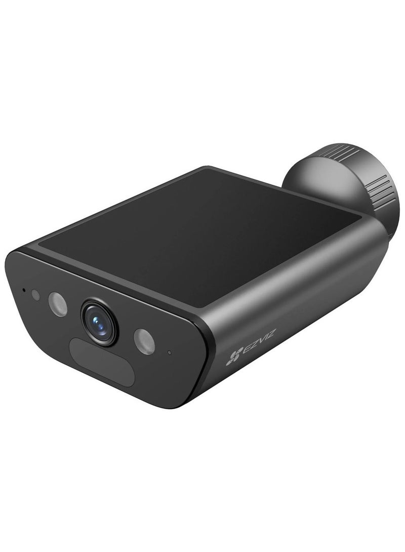 EZVIZ EB5 4K (Type-C) Wi-Fi Smart Home Solar Battery Camera, 2 in 1 Built-in Solar Panel, Always-On Video, AI Powered Human/Vehicle Shape Detection, Color Night Vision, Two-Way Talk, H.265, Smart Integration with Google Assistant & Amazon Alexa, Supports microSD Card (Up to 512 GB), Supports Wi-Fi 6 Network (2.4GHz), Weatherproof Design | CS-EB5-R100-2F8WFL  - Image 1