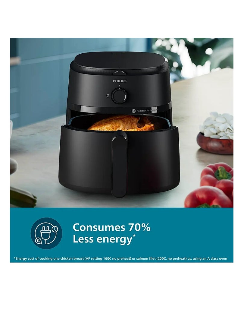 فيليبس Airfryer With Rapid Air Technology - 4.2 L 1500 W NA120 Black - Image 3