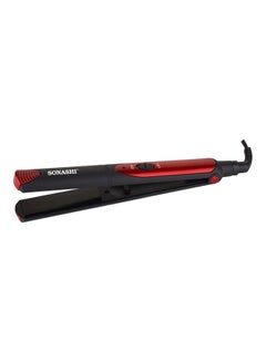 SONASHI 2-in-1 Ceramic Hair Straightener Red with Mini Foldable Travel Hair Dryer Red 1200W SHD-5005 + SHS-2067 Bundle Red  - Image 5