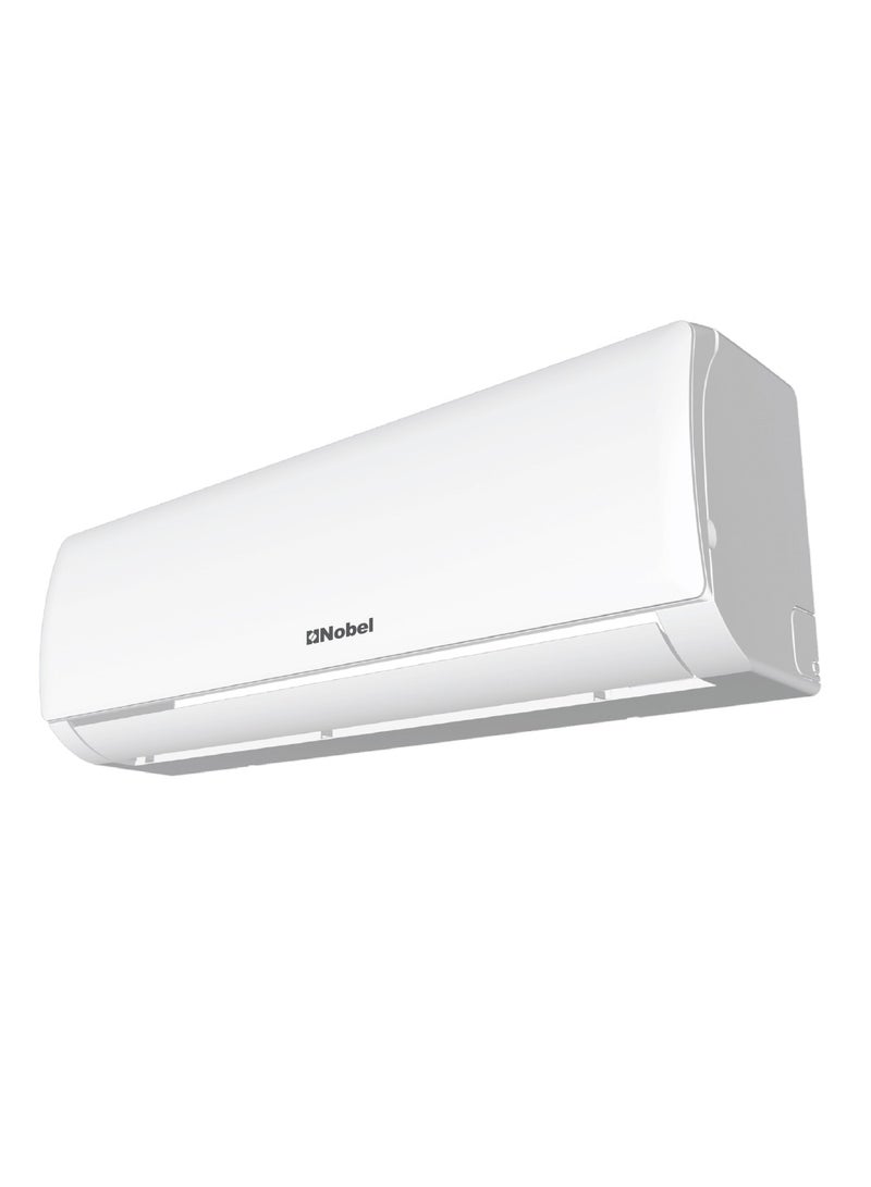 Nobel - 1.5 Ton Rotary Split AC, Energy Efficient Cooling Air Conditioner with T3 Tropical Rotary Compressor, R410 Gas, 4-Way Airflow, 18,000 BTU AC, Gold Fin Technology, Auto Restart, Quiet Operation 1826 W NSAC18T3N White - Image 1