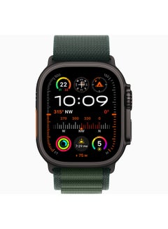 Watch Ultra 2 (2024) GPS + Cellular 49mm Black Titanium Case With Dark Green Alpine Loop - Medium - pnsku/N70108739V/45/_/1725960520/65eda59d-e3c1-4c44-a9f7-8ed25a0a7f0b