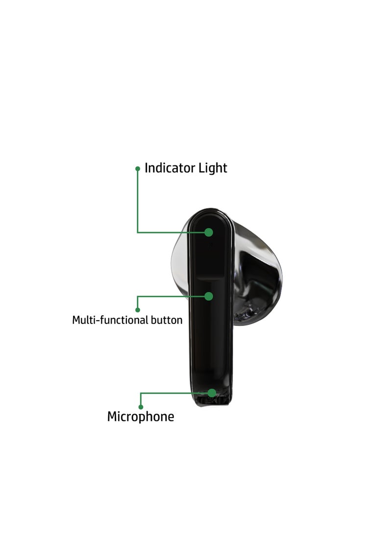 Acer Wireless Bluetooth Earphones, Transparent Design with Surround Sound, Stable Connection, Compatible with iPhone, iPad, MacBook, Samsung, Black - Image 4
