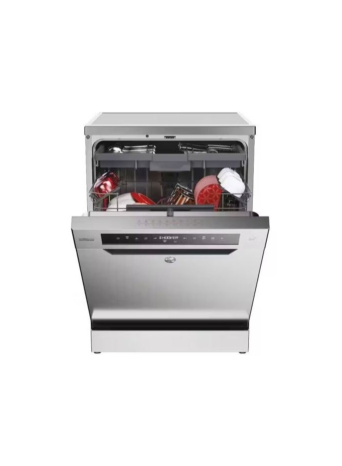 هوفر Dishwasher 16 Person 60 cm Inverter Digital 10 Programs Stainless HF6C7S3PSX-EG HF6C7S3PSX-EG Stainless  - Image 2