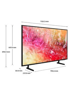 Samsung Smart TV, Crystal UHD, DU7000, 50 Inch, 2024, PurColor, 4K Upscaling, Tizen OS, Q-Symphony (International Version) UA50DU7000UXZN Black  - Image 4
