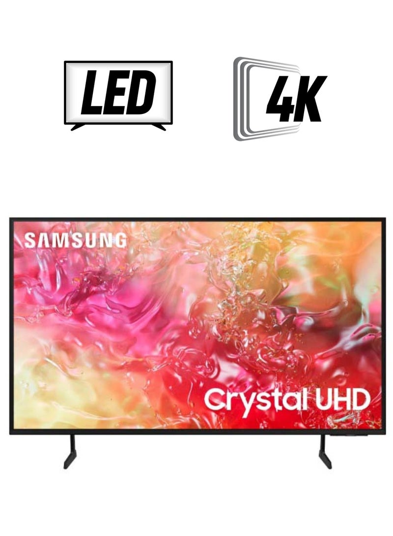 Samsung Smart TV, Crystal UHD, DU7000, 50 Inch, 2024, PurColor, 4K Upscaling, Tizen OS, Q-Symphony (International Version) UA50DU7000UXZN Black  - Image 1