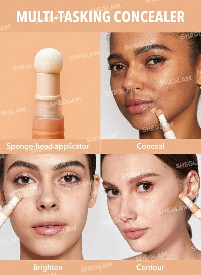 SHEGLAM - Complexion Boost Concealer - With Sponge-head Applicator - High-coverage Formula Sand - Image 1