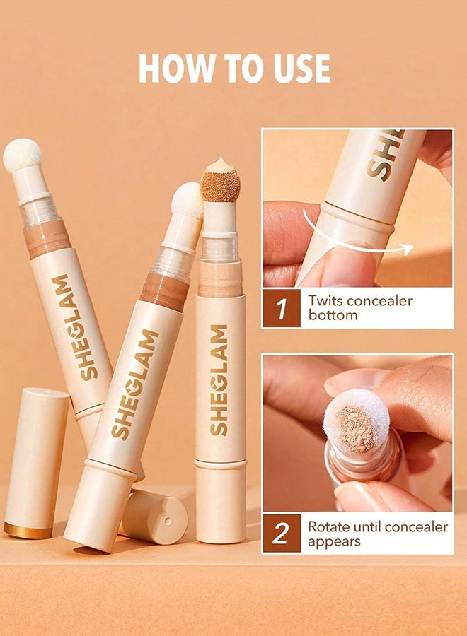 SHEGLAM - Complexion Boost Concealer - With Sponge-head Applicator - High-coverage Formula Sand - Image 1