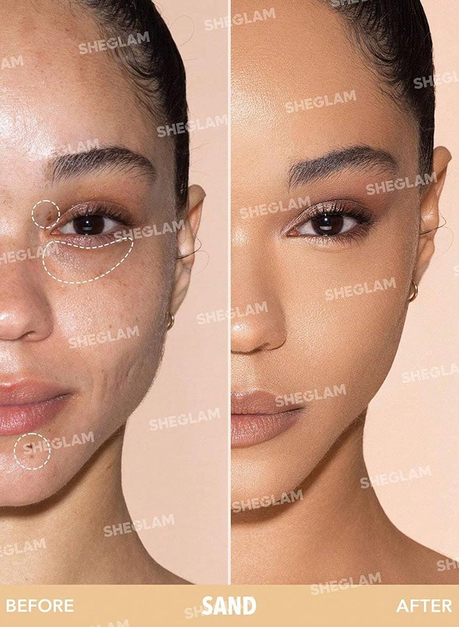 SHEGLAM - Complexion Boost Concealer - With Sponge-head Applicator - High-coverage Formula Sand - Image 1
