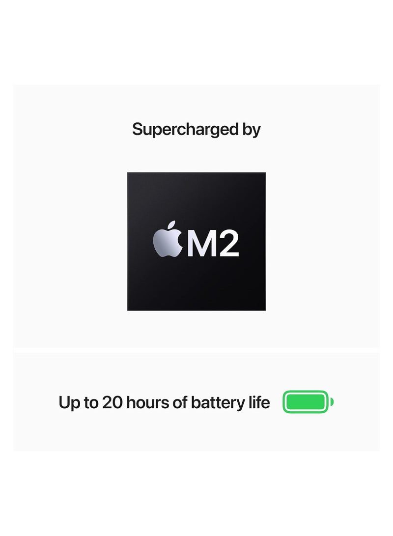 Apple - MacBook Pro M2 2022 13 Inch Apple M2 256GB SSD 8GB RAM,  macOS, Multimedia & Designing HD LED English/Arabic Grey - Image 1