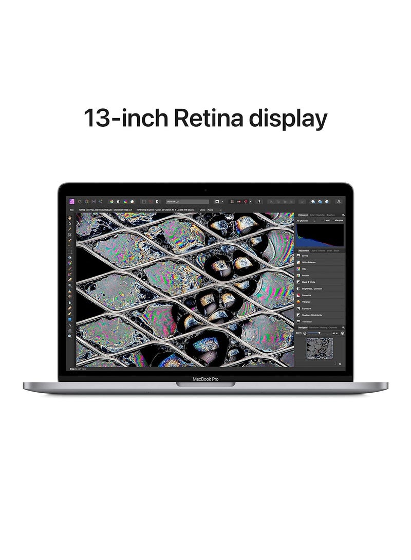 Apple - MacBook Pro M2 2022 13 Inch Apple M2 256GB SSD 8GB RAM,  macOS, Multimedia & Designing HD LED English/Arabic Grey - Image 1
