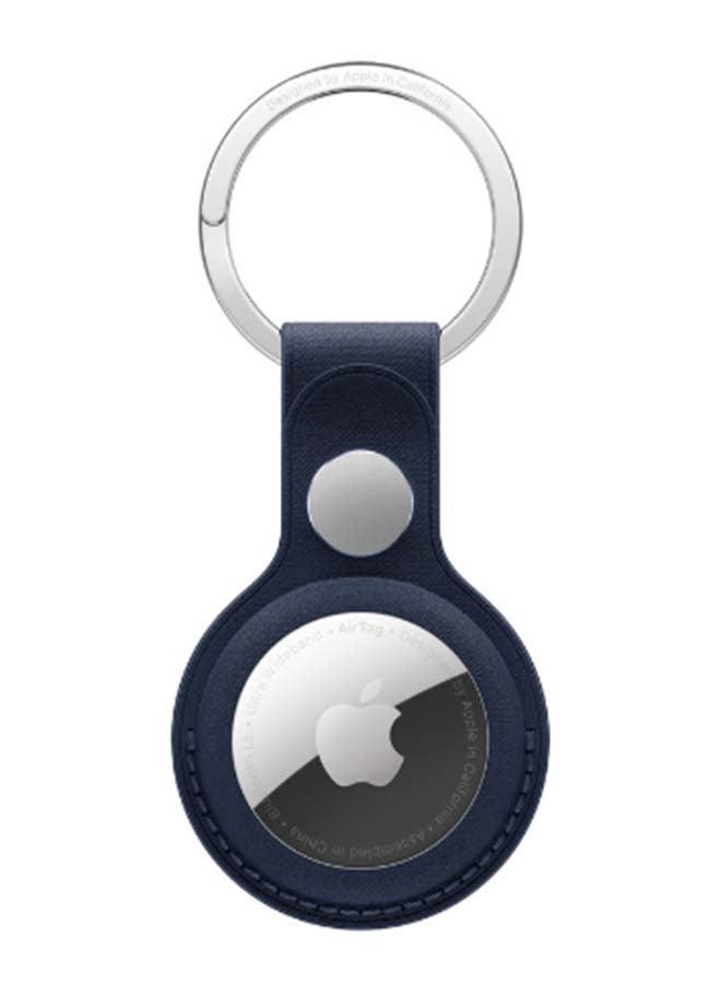 Apple - AirTag FineWoven Key Ring Deep Blue - Image 1