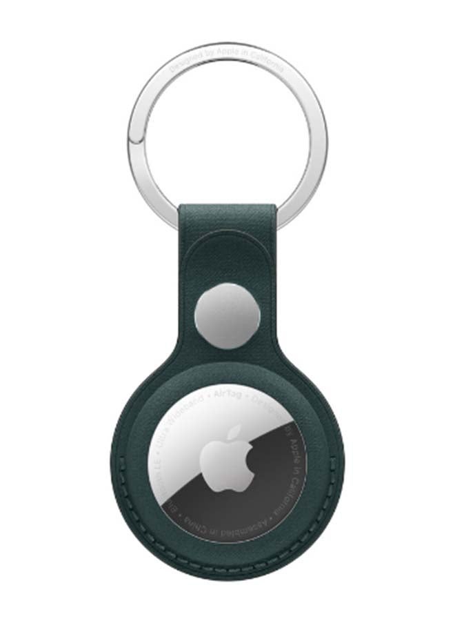 Apple - AirTag FineWoven Key Ring Dark Green - Image 1