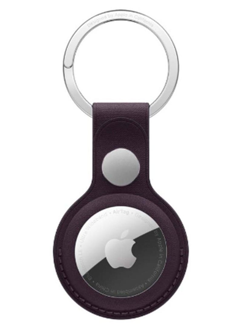 ابل  حلقة مفاتيح AirTag من FineWoven