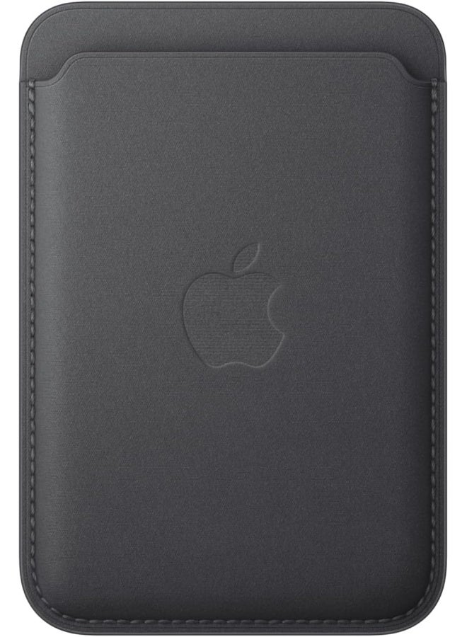 Apple - iPhone FineWoven Wallet With MagSafe - Black - Image 1