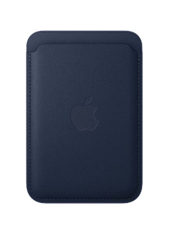 Apple - iPhone FineWoven Wallet With MagSafe - Deep Blue - Image 1