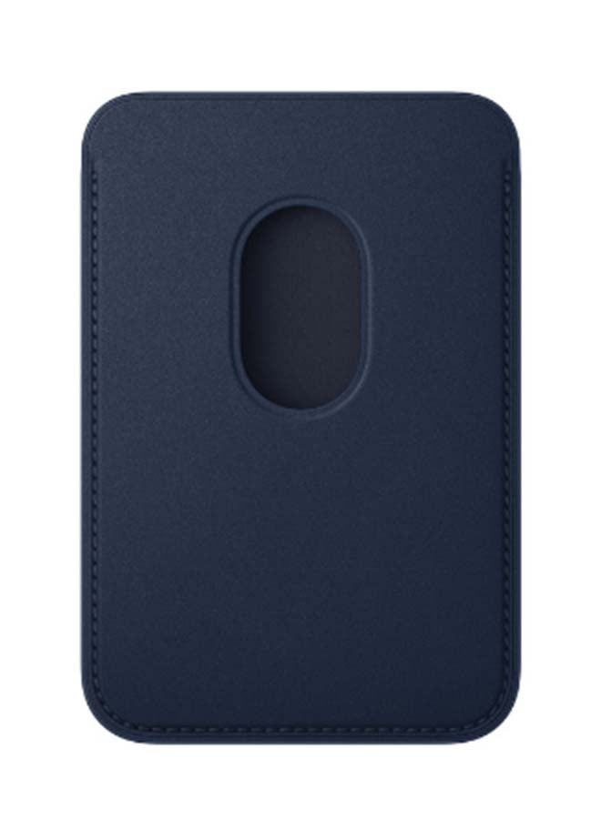 Apple - iPhone FineWoven Wallet With MagSafe - Deep Blue - Image 1