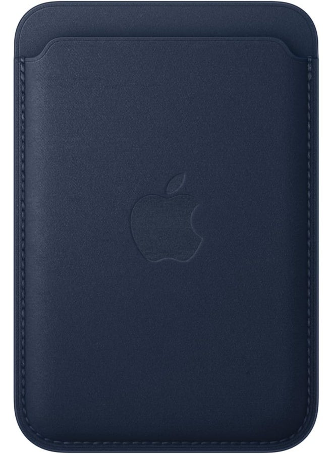 Apple - iPhone FineWoven Wallet With MagSafe - Deep Blue - Image 1