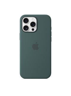 Apple iPhone 16 Pro Max Silicone Case With MagSafe - Lake Green  - Image 3