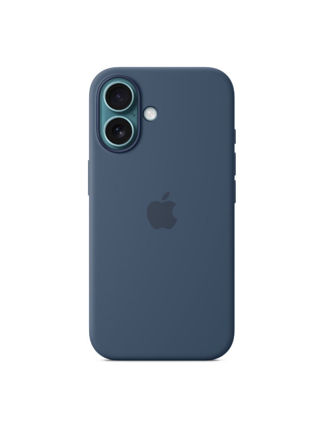 Apple iPhone 16 Silicone Case With MagSafe - Denim - Image 2